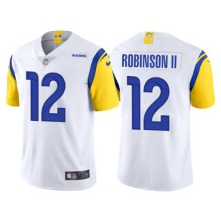 Men's Los Angeles Rams Allen Robinson White Vapor Limited Stitched Jersey