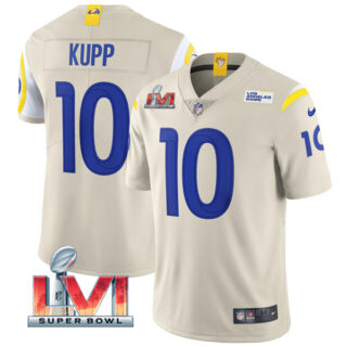 Youth Cooper Kupp Los Angeles Rams 2022 Super Bowl LVI Vapor Limited Stitched Jersey Bone