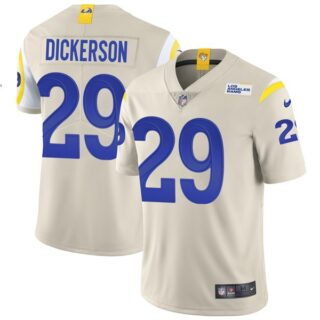 Men's Eric Dickerson Los Angeles Rams Vapor Limited Royal Jersey Stitched Bone