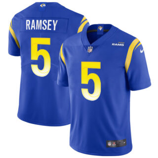 Men's Jalen Ramsey Los Angeles Rams Vapor Limited Royal Jersey Stitched Royal
