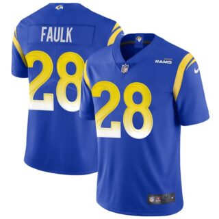 Men's Marshall Faulk Los Angeles Rams Vapor Limited Royal Jersey Stitched Royal
