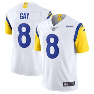 Men's Matt Gay Los Angeles Rams Vapor Limited Royal Jersey Stitched White