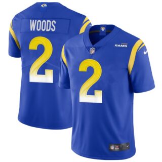 Men's Robert Woods Los Angeles Rams Vapor Limited White Jersey Stitched Royal