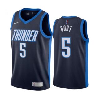 Men's Luguentz Dort Oklahoma City Thunder Basketball Jersey Navy