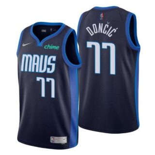Men's Luka Doncic Dallas Mavericks Basketball Jersey Navy