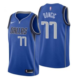 Men's Luka Doncic Dallas Mavericks Basketball Jersey Blue