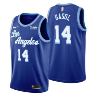 Men's Marc Gasol Los Angeles Lakers Basketball Jersey Royal
