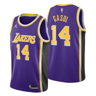 Men's Marc Gasol Los Angeles Lakers Basketball Jersey Purple