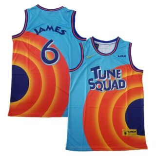 Men's #6 Lebron James Tune Squad Space Jam 2 Stitched Jersey 2021