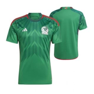 Men's Blank Mexico National Team Green Home Soccer Jersey 2022-23