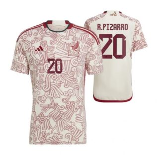 Men's Rodolfo Pizarro Mexico National Team White Away Soccer Jersey 2022-23
