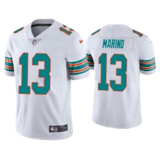 Men's Dan Marino Miami Dolphins Throwback Limited Stitched Jersey White