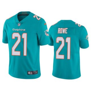 Men's Eric Rowe Miami Dolphins Vapor Limited Stitched Jersey Aqua