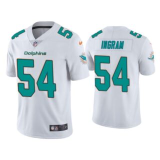 Men's Ingram Miami Dolphins Vapor Limited Stitched Jersey White