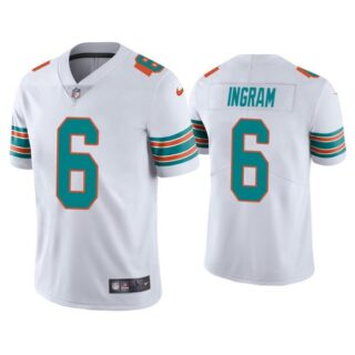 Men's Melvin Ingram Miami Dolphins Throwback Limited Stitched Jersey White