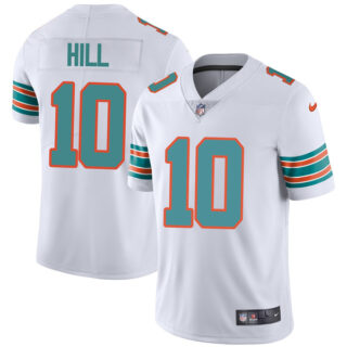 Youth Miami Dolphins Tyreek Hill White Throwback Limited Stitched Jersey