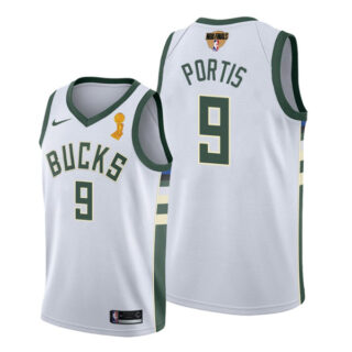 Men's Bobby Portis Milwaukee Bucks 2021 NBA Finals Champions Jersey White Association
