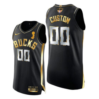 Youth Custom Milwaukee Bucks 2021 NBA Finals Champions Jersey