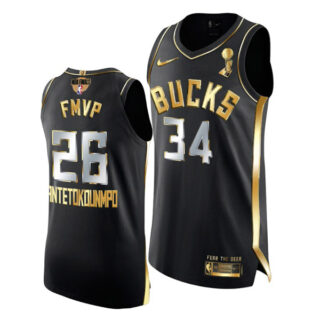 Youth FMVP Giannis Antetokounmpo Milwaukee Bucks 2021 NBA Finals Champions Jersey