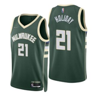 Men's Jrue Holiday Milwaukee Bucks 75th Anniversary Diamond Jersey