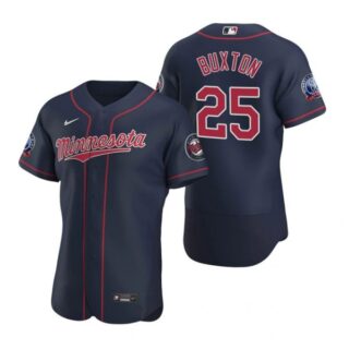 Men's Byron Buxton Minnesota Twins Flex Base Jersey Navy