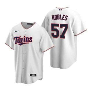 Men's Hansel Robles Minnesota Twins Cool Base Jersey White