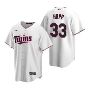 Men's J.A. Happ Minnesota Twins Cool Base Jersey White