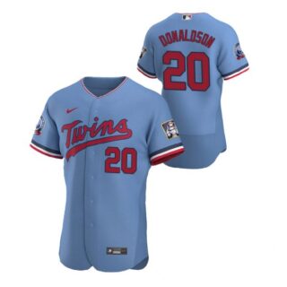 Men's Josh Donaldson Minnesota Twins Flex Base Jersey Light Blue
