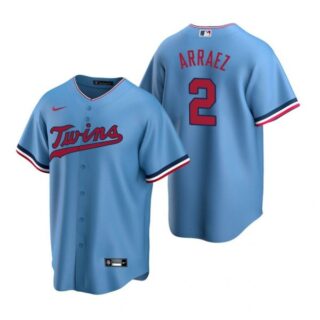 Men's Luis Arraez Minnesota Twins Cool Base Jersey Light Blue