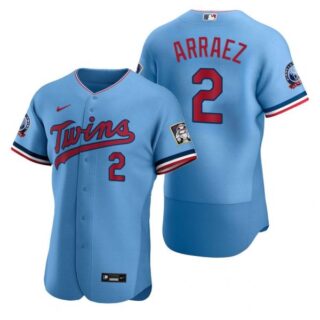 Men's Luis Arraez Minnesota Twins Flex Base Jersey Light Blue