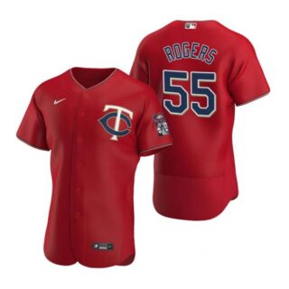 Men's Taylor Rogers Minnesota Twins Flex Base Jersey Red