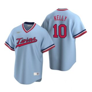 Men's Tom Kelly Minnesota Twins Light Blue Cooperstown Jersey Light Blue Cooperstown