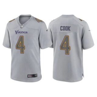 Men's Minnesota Vikings Dalvin Cook Gray Atmosphere Fashion Stitched Jersey
