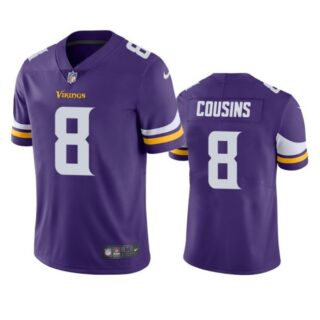 Men's Kirk Cousins Minnesota Vikings Vapor Limited Stitched Jersey Purple