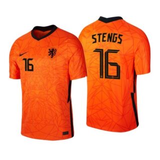 Men's Calvin Stengs Netherlands National Orange Home Jersey