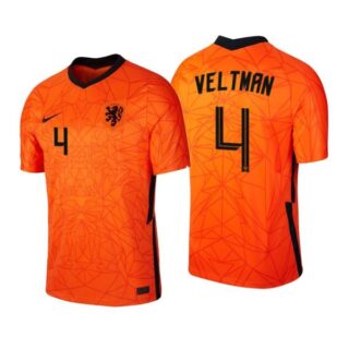 Men's Joel Veltman Netherlands National Orange Home Jersey