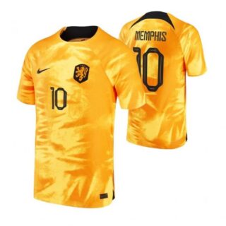 Youth Memphis Depay Netherlands National Team Orange Home 2022-23 Jersey