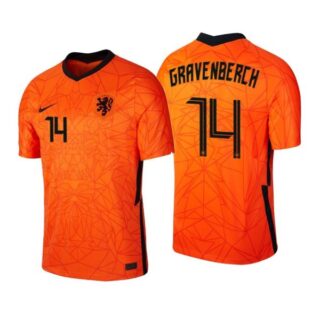 Men's Ryan Gravenberch Netherlands National Orange Home Jersey