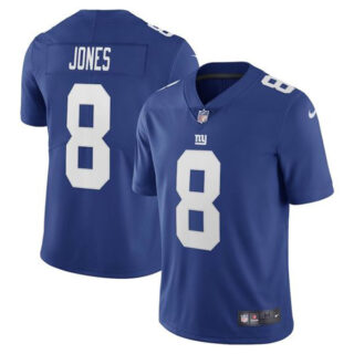 Men's #8 Daniel Jones New York Giants Limited Stitched Jersey Royal