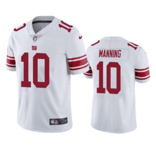 Men's #10 Eli Manning New York Giants Limited Stitched Jersey White