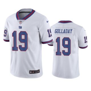 Men's #19 Kenny Golladay New York Giants Limited Stitched Jersey White