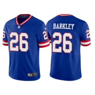 Women's New York Giants Saquon Barkley Royal Classic Vapor Limited Stitched Jersey