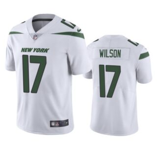 Men's New York Jets Garrett Wilson 2022 NFL Draft Stitched Jersey White