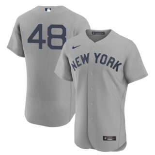 Men's - Flex Base New York Yankees #48 Anthony Rizzo Field of Dreams Throwback Jersey Stitched