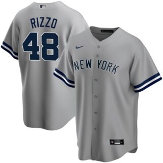 Men's Anthony Rizzo New York Yankees Cool Base Jersey - Stitched Gray