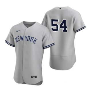 Men's Aroldis Chapman New York Yankees Flex Base Jersey Gray