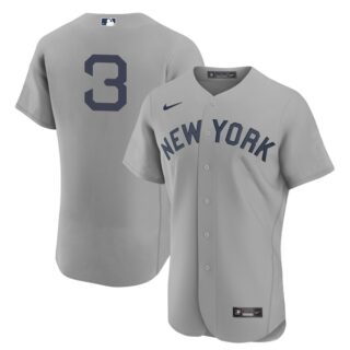 Men's - Flex Base New York Yankees #3 Babe Ruth Field of Dreams Throwback Jersey Stitched