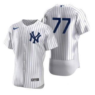 Men's Clint Frazier New York Yankees Flex Base Jersey White