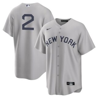 Men's - Cool Base New York Yankees #2 Derek Jeter Field of Dreams Throwback Jersey Stitched