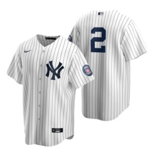 Men's Derek Jeter New York Yankees Cool Base Jersey White